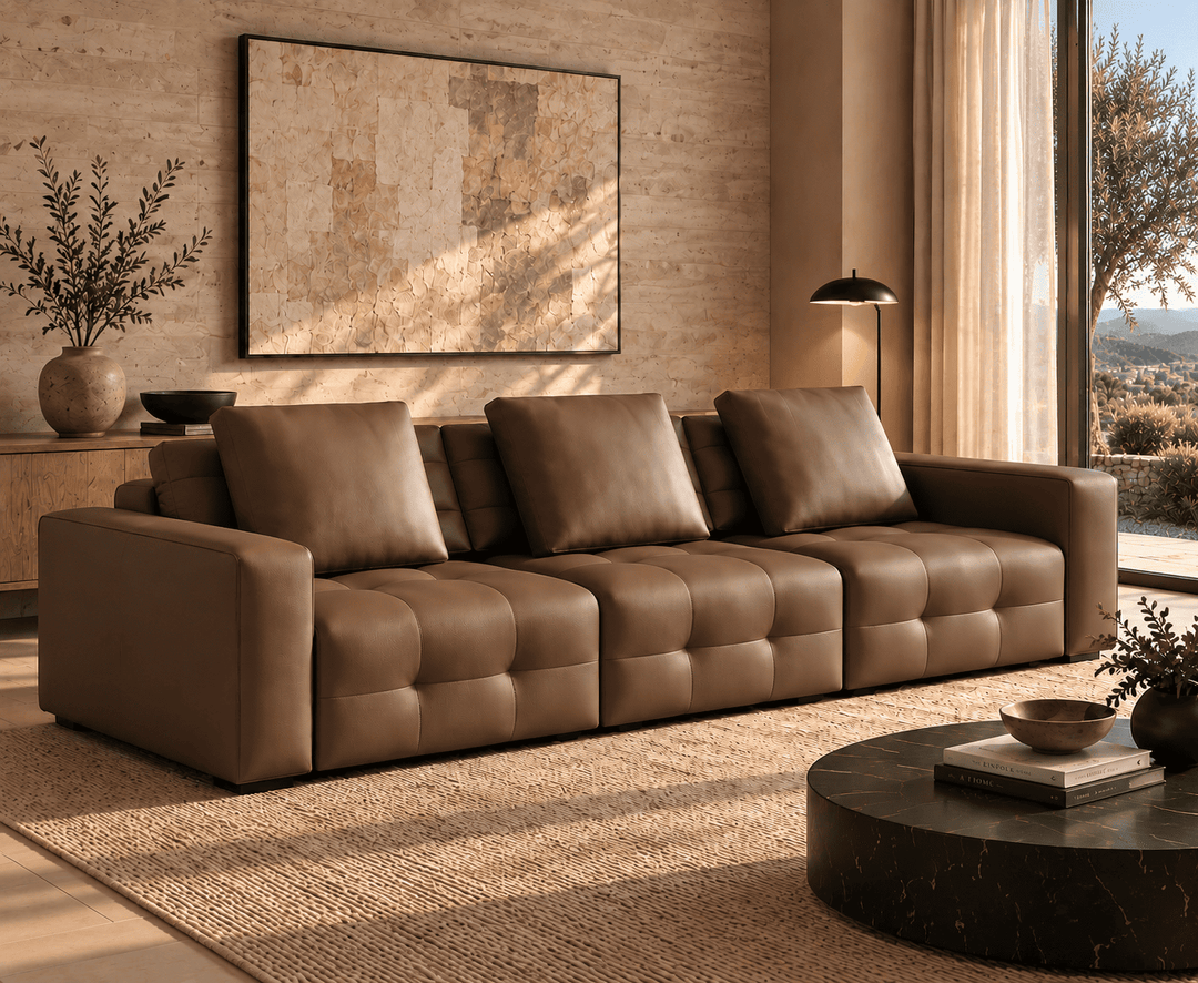 Kingsford Recliner Sofa (Brown)