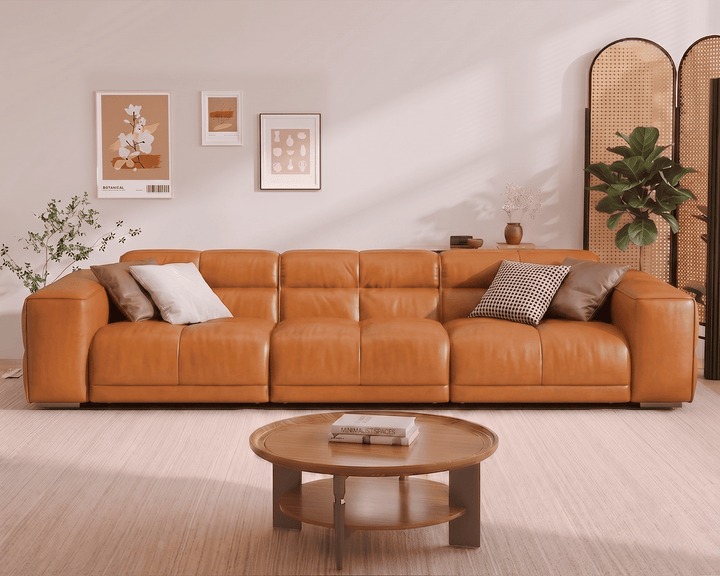 Montford Recliner Sofa (Orange)