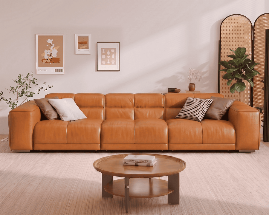 Montford Recliner Sofa (Orange)