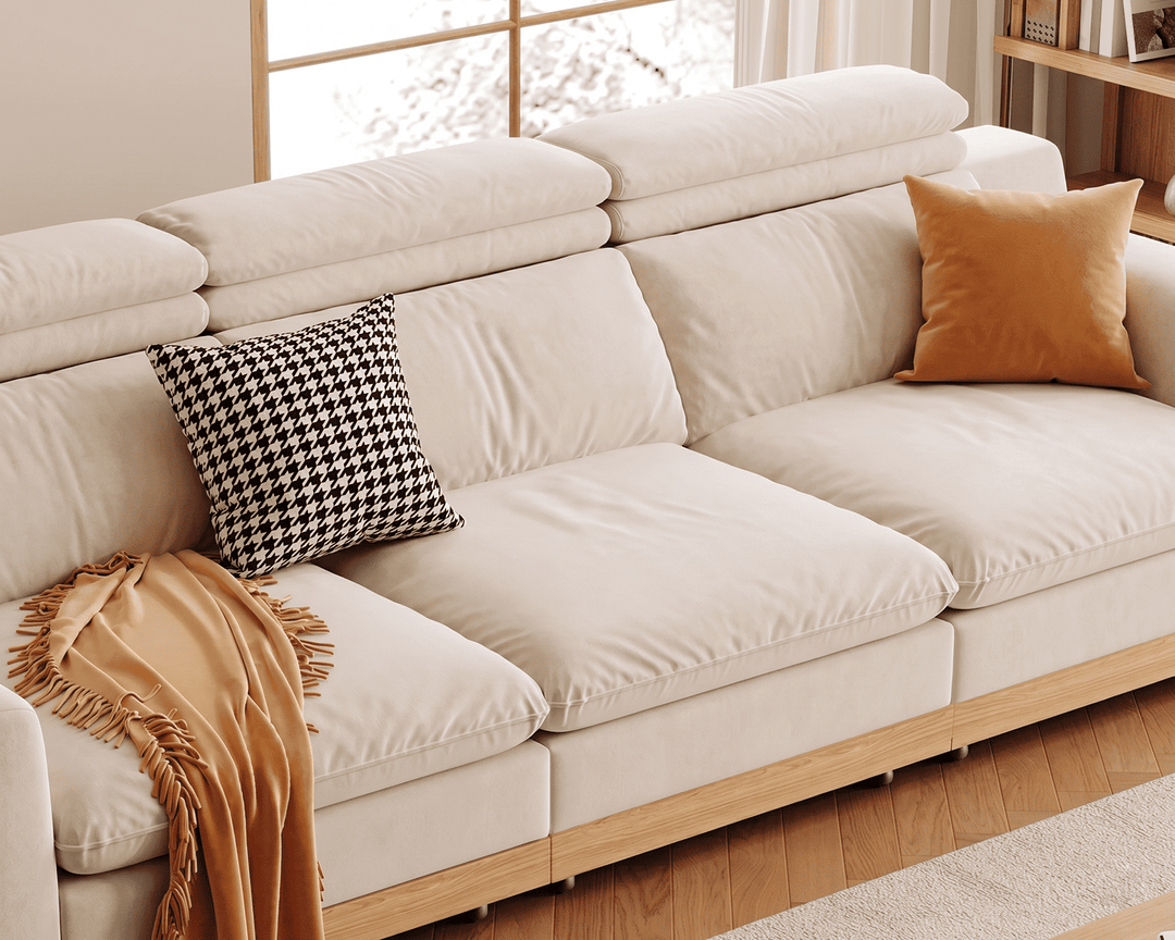 Stratford Recliner Sofa (Cream)