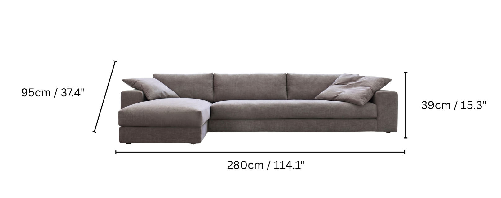 Dimensions Large