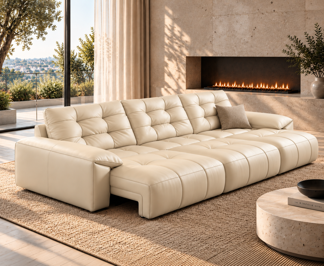 Wrexford Recliner Sofa (White)