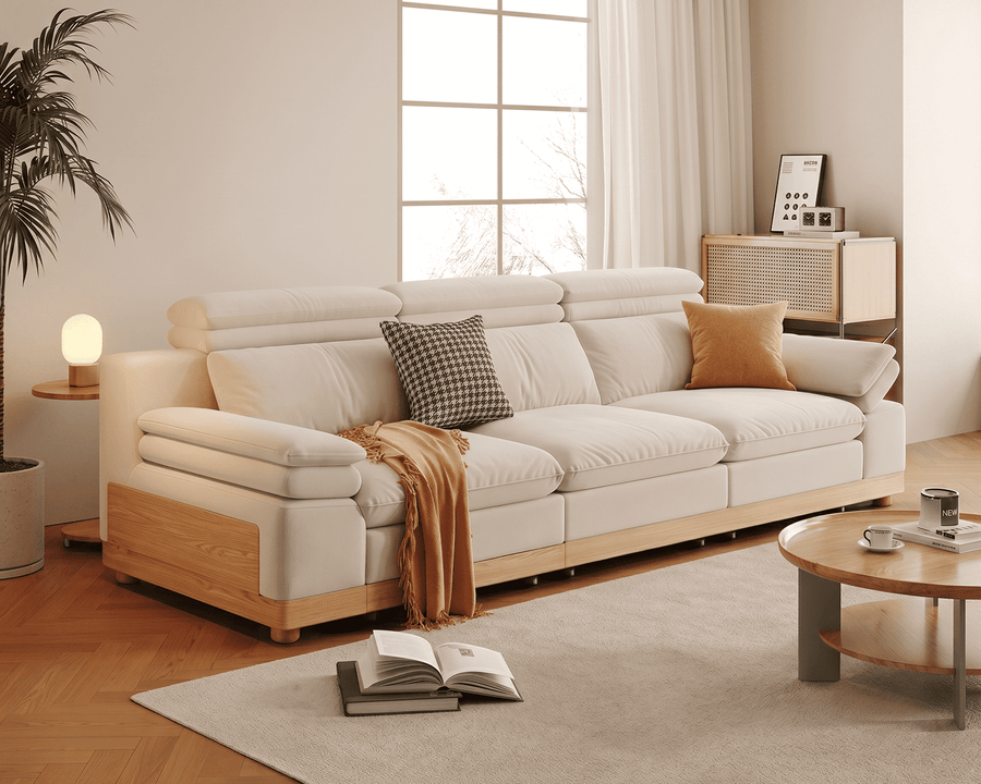 Stratford Recliner Sofa (Cream)
