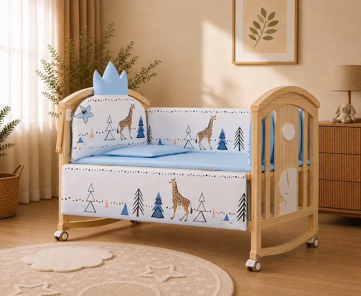 Mayfair 6-in-1 Cot Bed (Willow Safari)