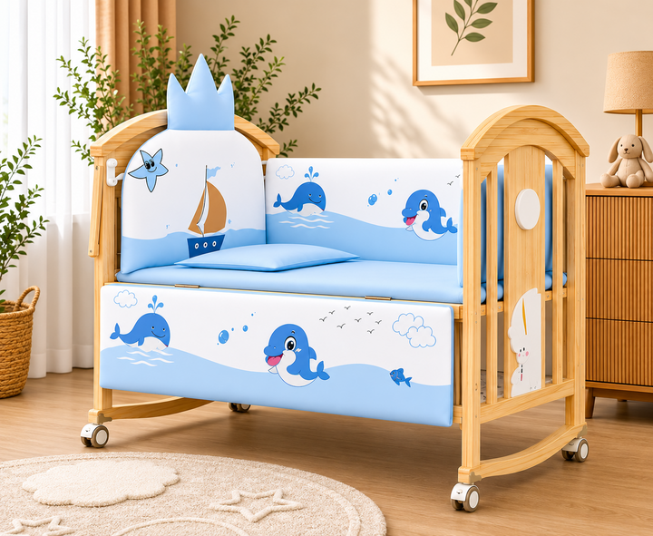 Mayfair 6-in-1 Cot Bed (Harbour Blue)