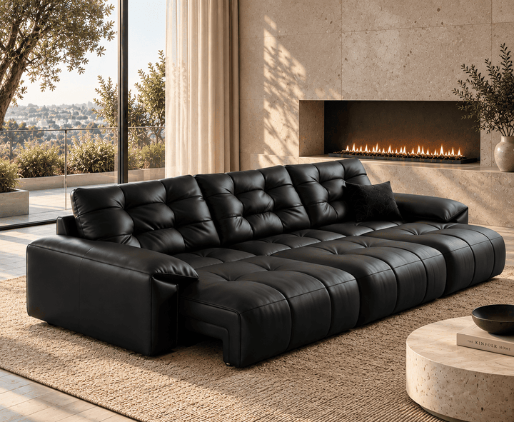 Wrexford Recliner Sofa (Black)