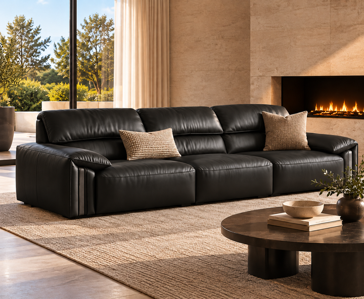 Hartford 3-Seater Sofa (Black)