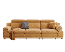 Stratford Recliner Sofa (Orange Tan)