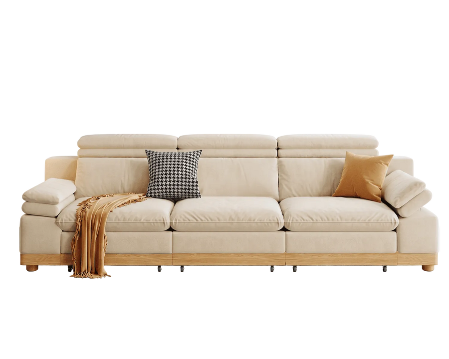 Stratford Recliner Sofa (Cream)