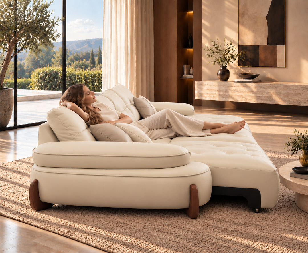 Stanford Recliner Sofa (White)