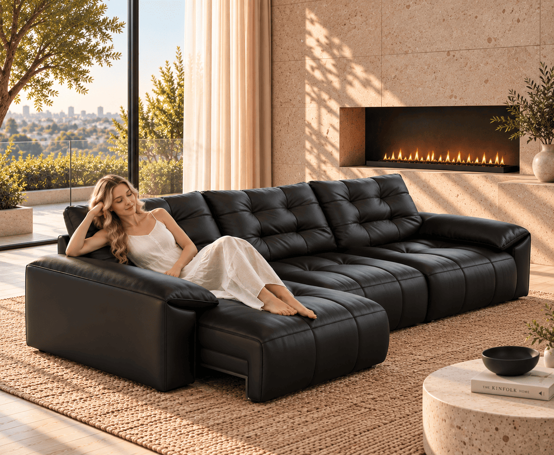 Wrexford Recliner Sofa (Black)
