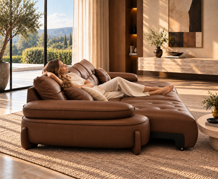 Stanford Recliner Sofa (Brown)