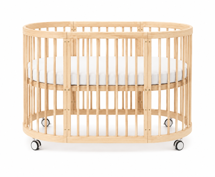 Kingsley 9-in-1 Cot Bed (Natural Light Oak)