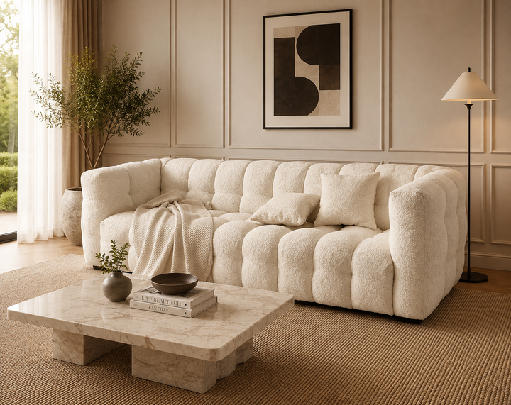 Davenport 3-Seater Sofa (Cream)