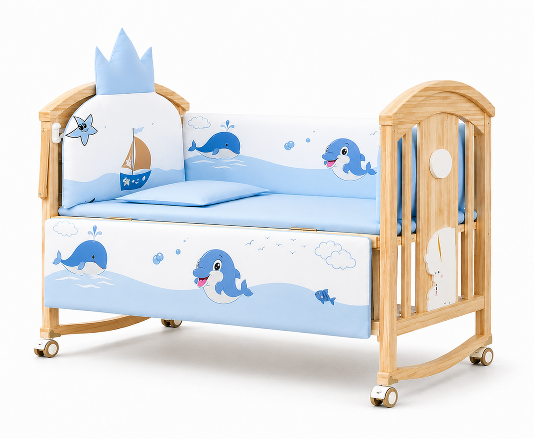 Mayfair 6-in-1 Cot Bed (Harbour Blue)