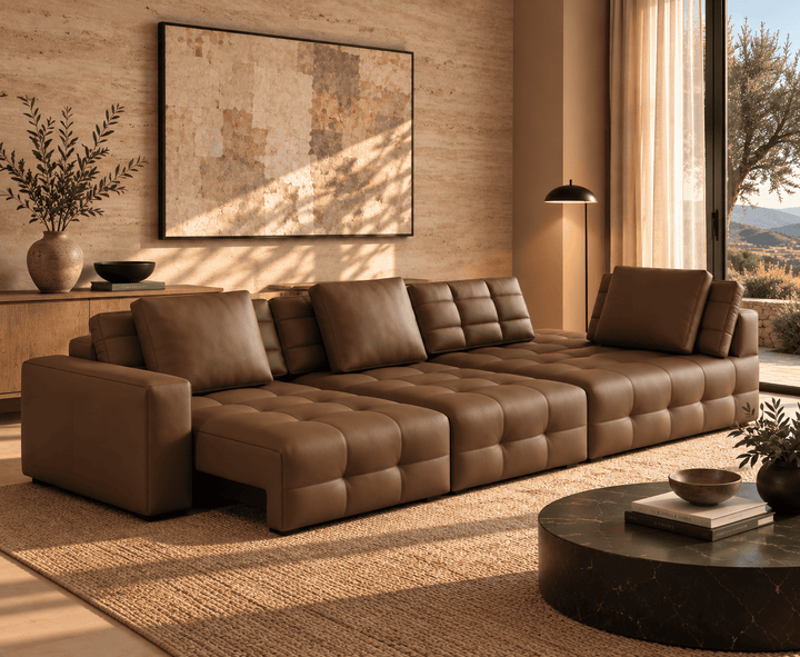 Kingsford Recliner Sofa (Brown)