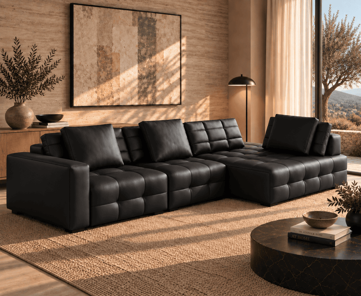 Kingsford Recliner Sofa (Black)