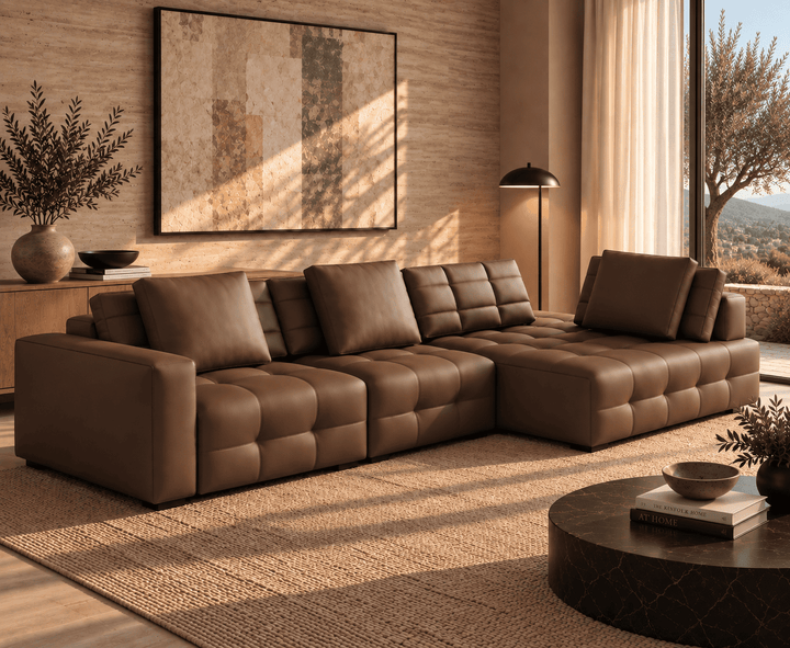 Kingsford Recliner Sofa (Brown)