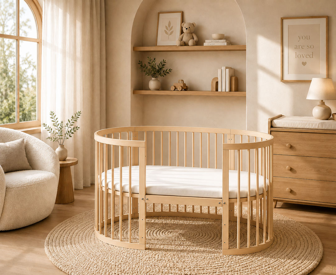 Kingsley 9-in-1 Cot Bed (Natural Light Oak)