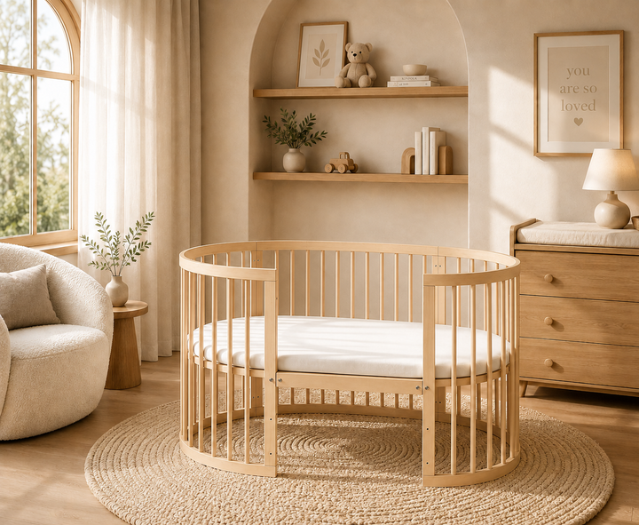 Kingsley 9-in-1 Cot Bed (Natural Light Oak)
