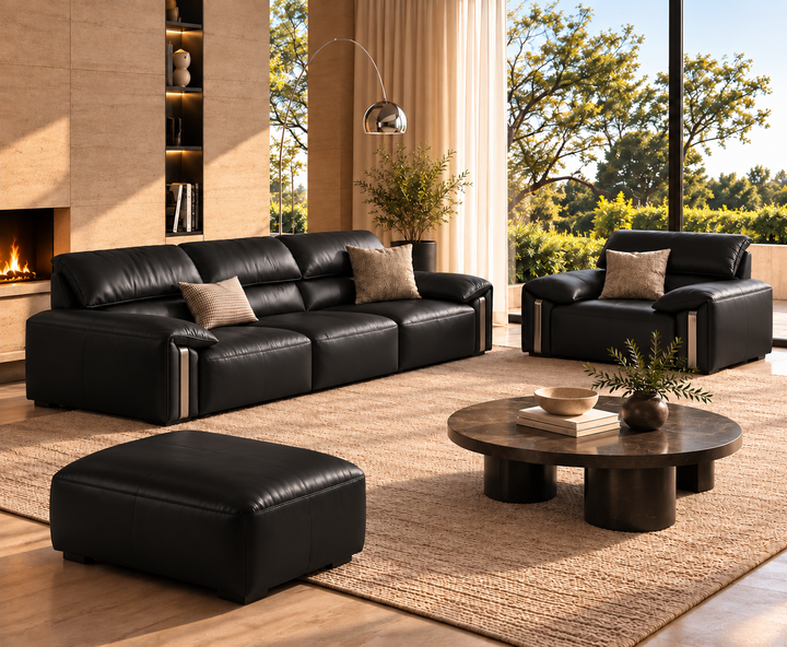 Hartford 3-Seater Sofa (Black)
