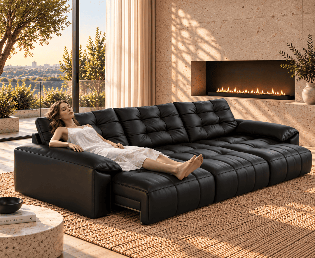 Wrexford Recliner Sofa (Black)
