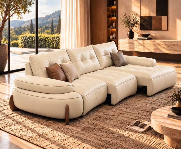 Stanford Recliner Sofa (White)