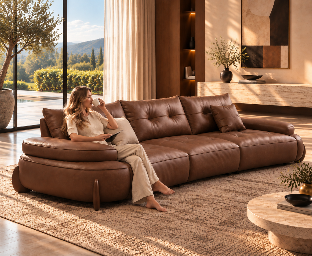 Stanford Recliner Sofa (Brown)