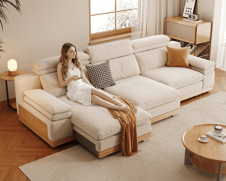 Stratford Recliner Sofa (Cream)