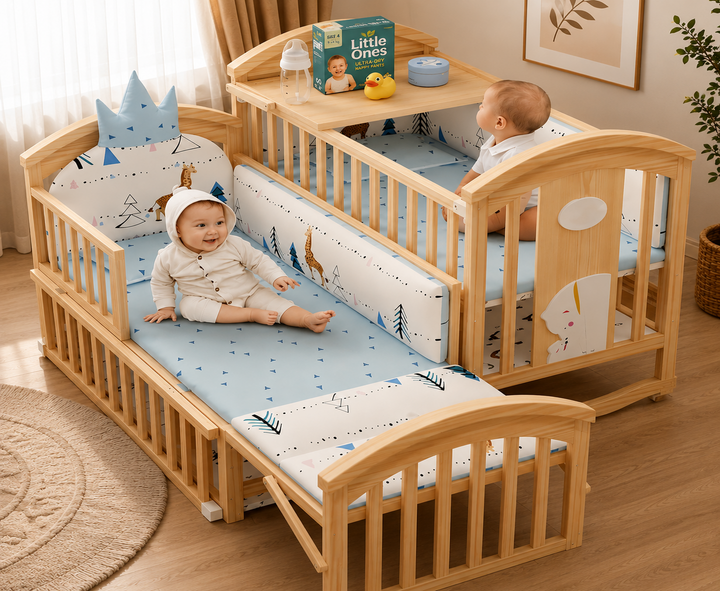 Mayfair 6-in-1 Cot Bed (Willow Safari)