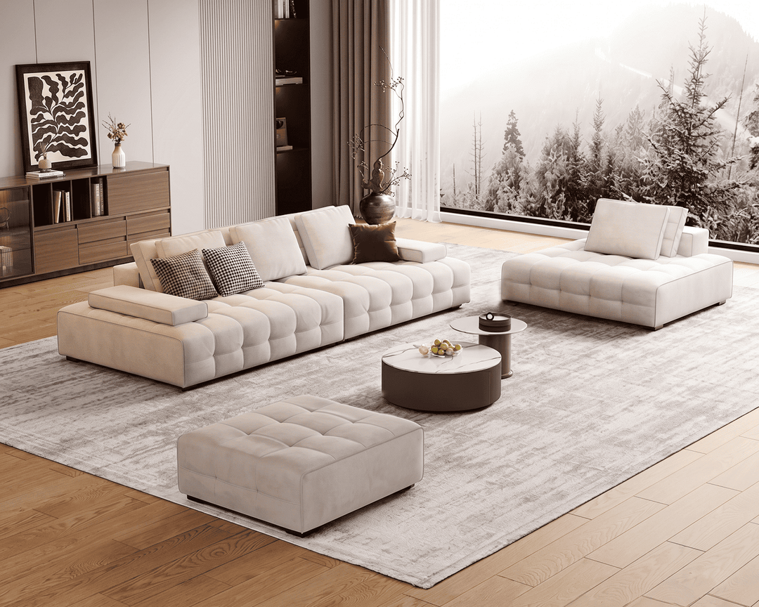Beaumont 3-Seater Sofa (Cream)