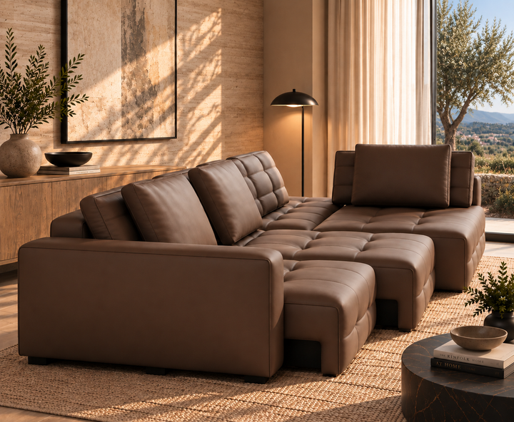 Kingsford Recliner Sofa (Brown)