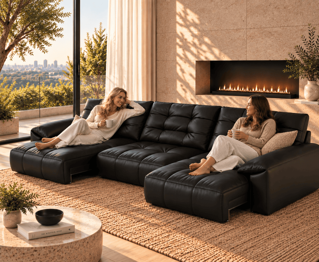 Wrexford Recliner Sofa (Black)