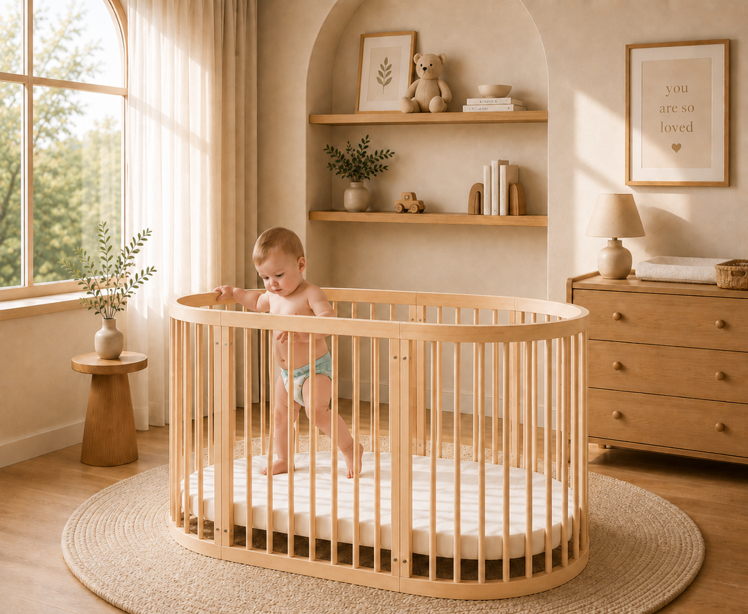Kingsley 9-in-1 Cot Bed (Natural Light Oak)