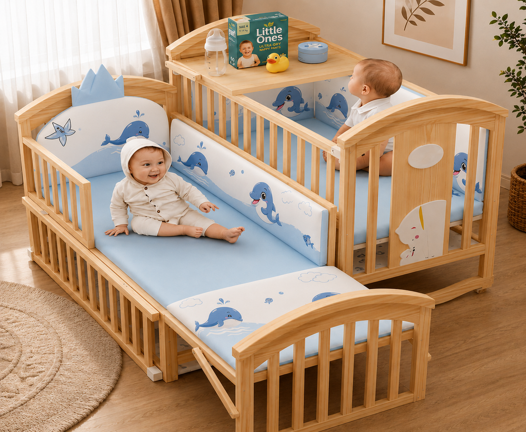 Mayfair 6-in-1 Cot Bed (Harbour Blue)