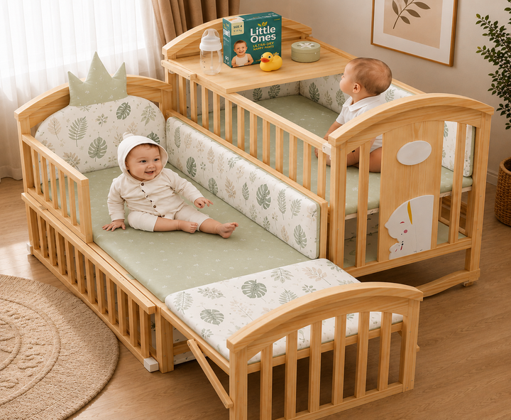Mayfair 6-in-1 Cot Bed (Meadow Bloom)