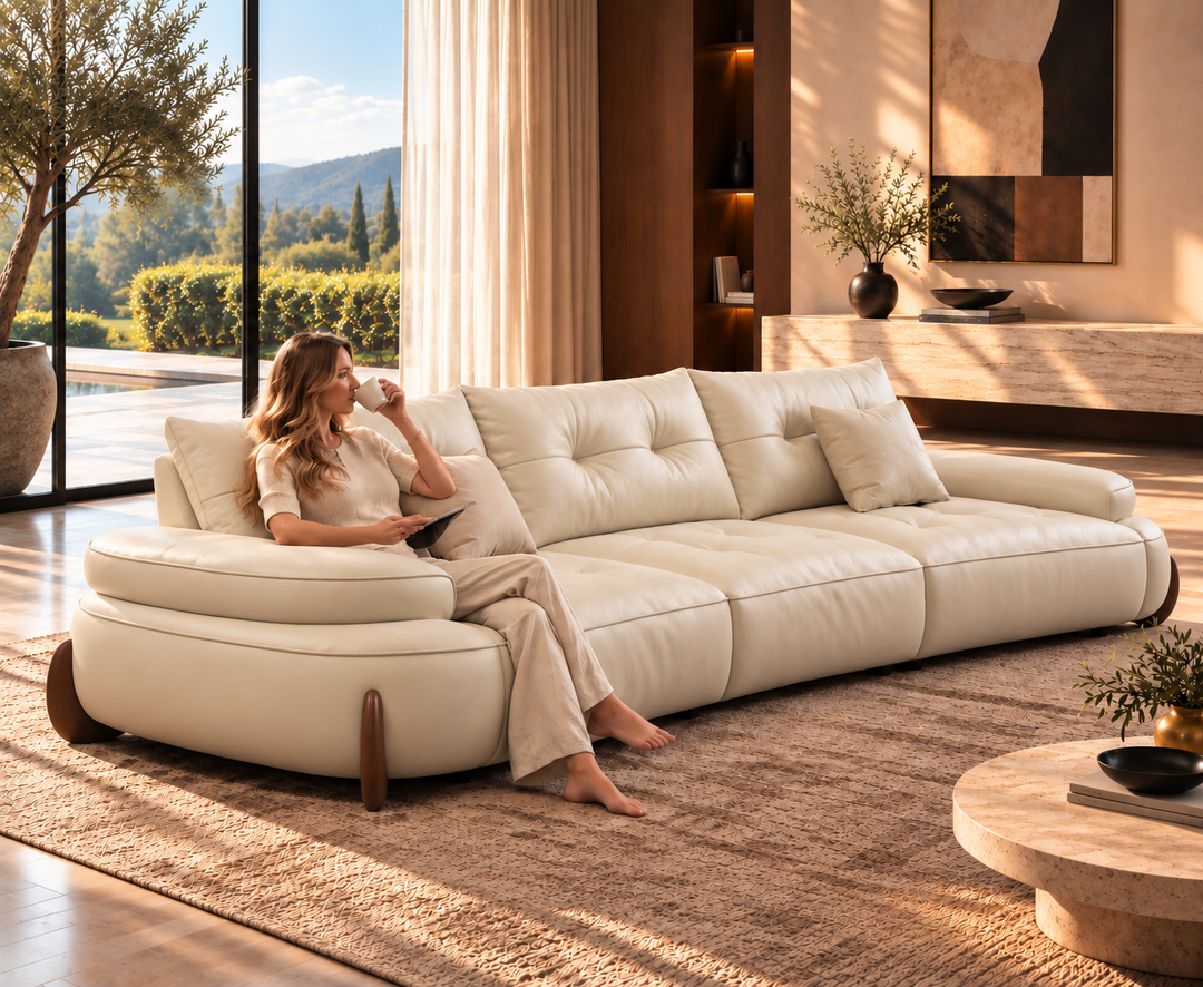 Stanford Recliner Sofa (White)