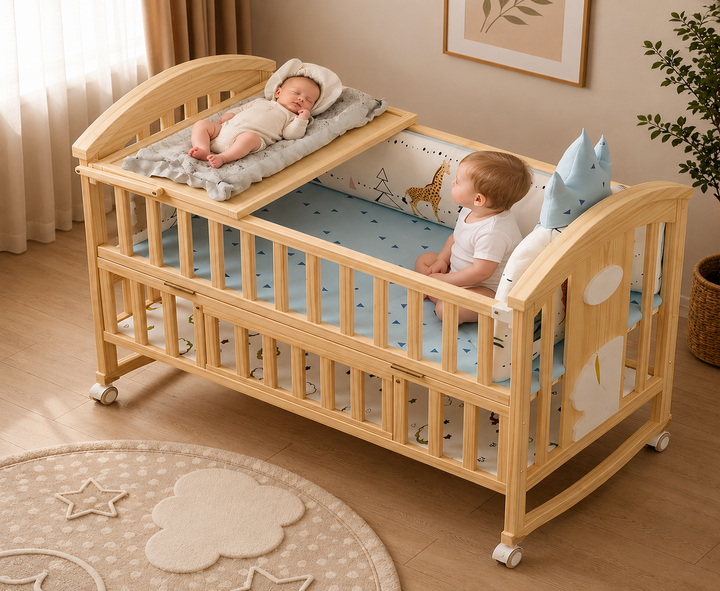 Mayfair 6-in-1 Cot Bed (Willow Safari)