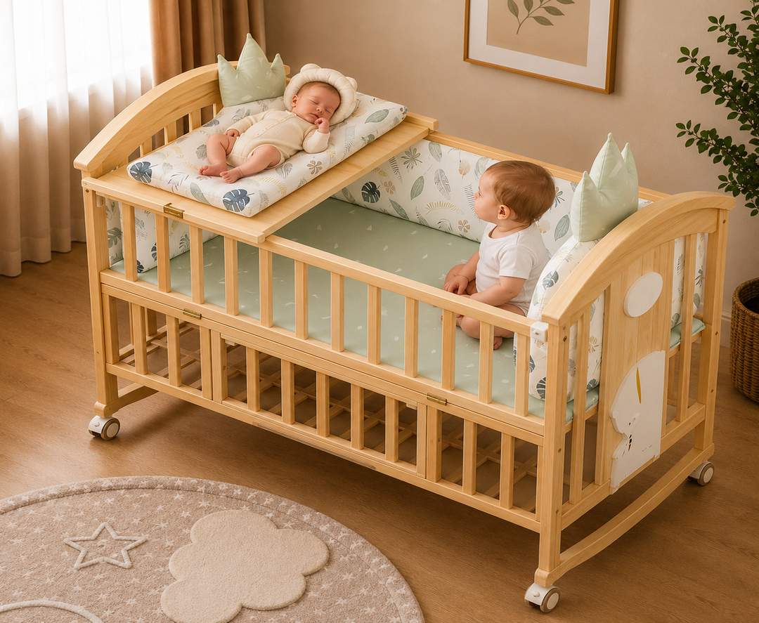 Mayfair 6-in-1 Cot Bed (Meadow Bloom)