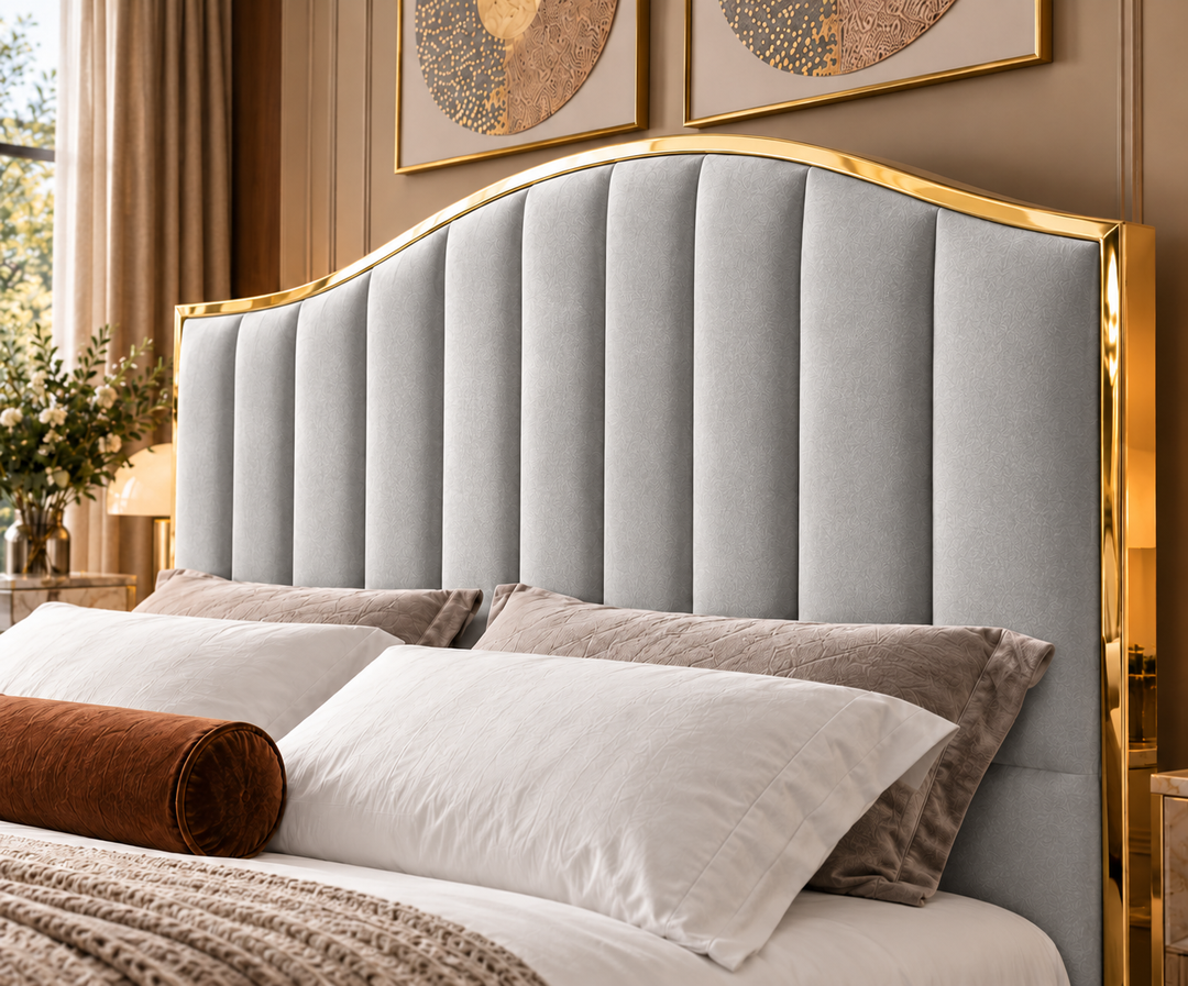 Belgravia King Ottoman Storage Bed (Light Grey)
