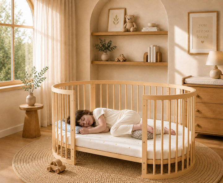 Kingsley 9-in-1 Cot Bed (Natural Light Oak)