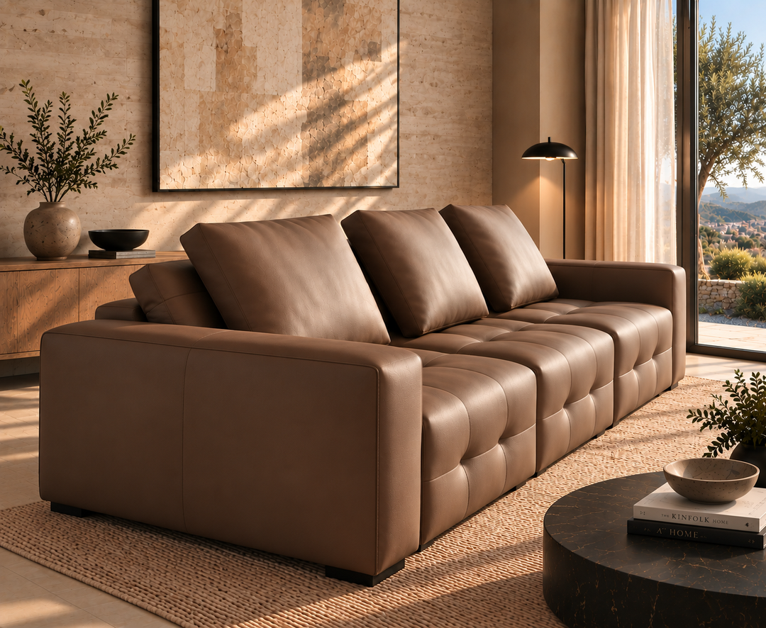Kingsford Recliner Sofa (Brown)
