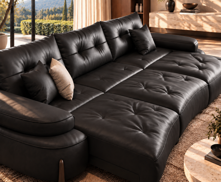 Stanford Recliner Sofa (Black)