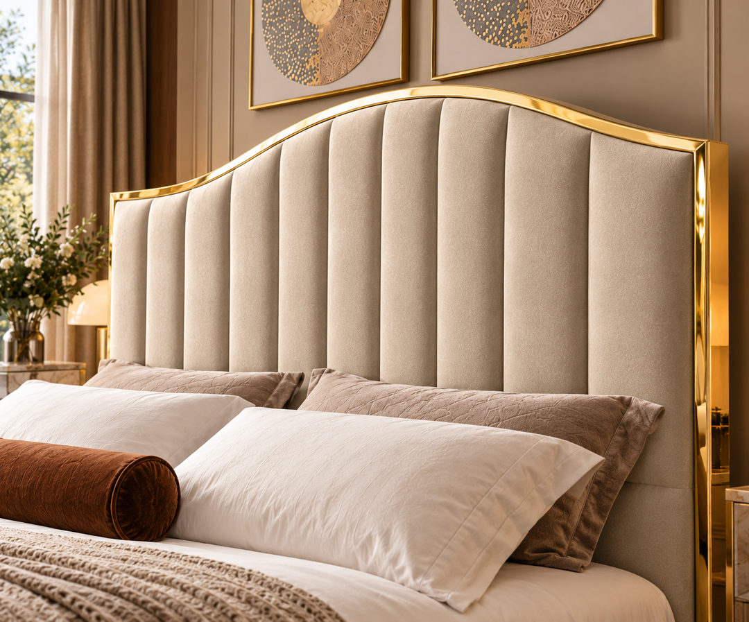 Belgravia King Ottoman Storage Bed (Oatmeal Beige)