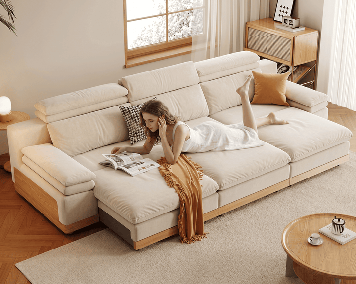 Stratford Recliner Sofa (Cream)