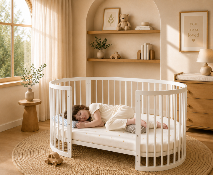 Kingsley 9-in-1 Cot Bed (Warm White)