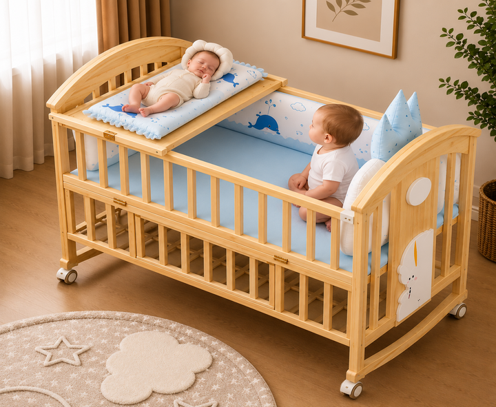 Mayfair 6-in-1 Cot Bed (Harbour Blue)