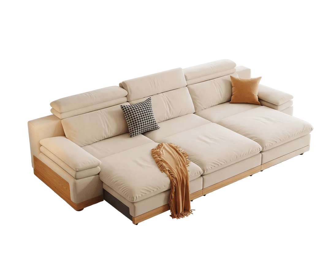 Stratford Recliner Sofa (Cream)
