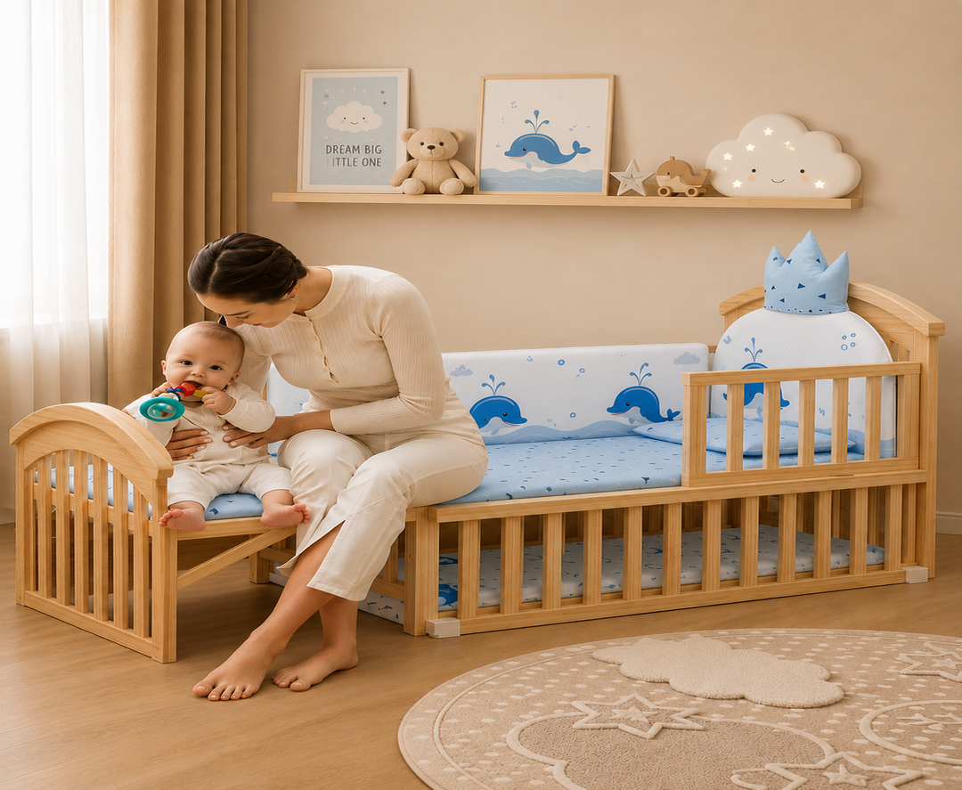 Mayfair 6-in-1 Cot Bed (Harbour Blue)