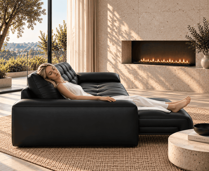 Wrexford Recliner Sofa (Black)